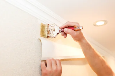 Pose de papier peint à Orgibet — revêtements muraux et toiles de verre